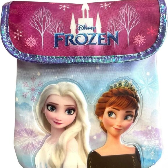 Disney and Nickelodeon Little Girl Crossbody Purse Shoulder Bag Frozen Flap-Purp - Picture 1 of 4
